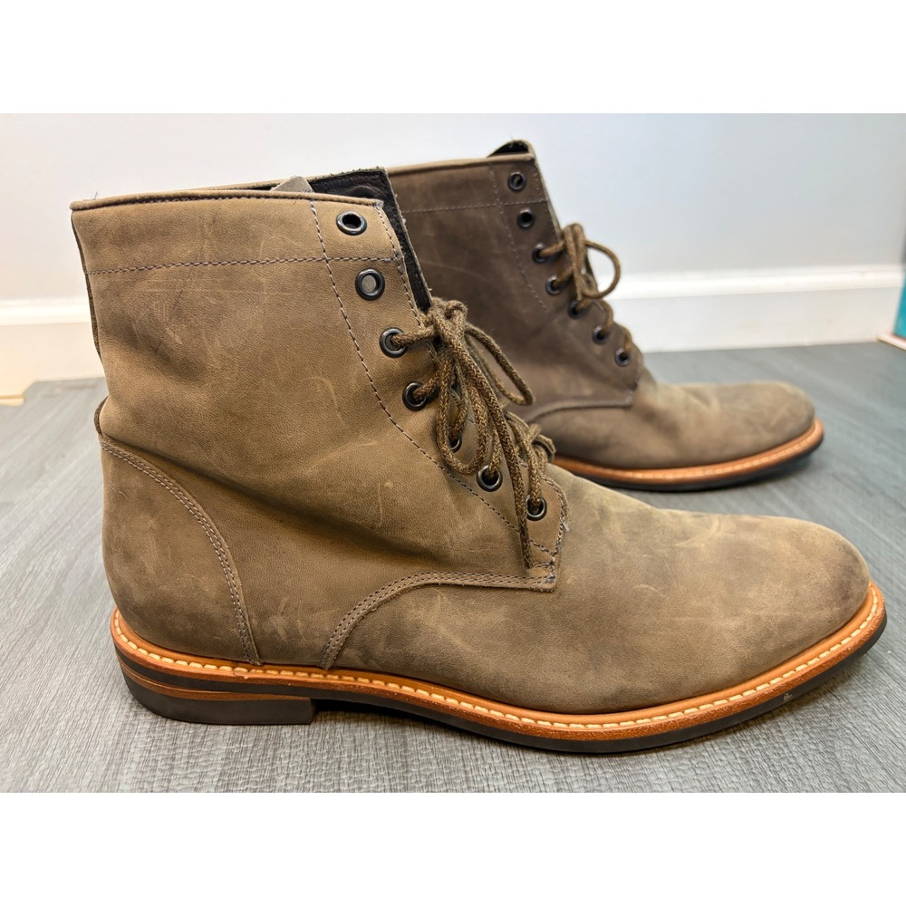 Nisolo Andres Everyday Boot Mens 10.5 Brown Leather Lace Up Boots All Weather - Picture 10 of 15